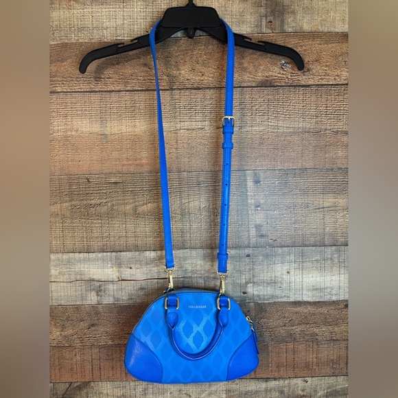 VERA BRADLEY Blue Mini Ikat Diamonds Emma Crossbody Satchel Purse MSRP $168 - Picture 2 of 16
